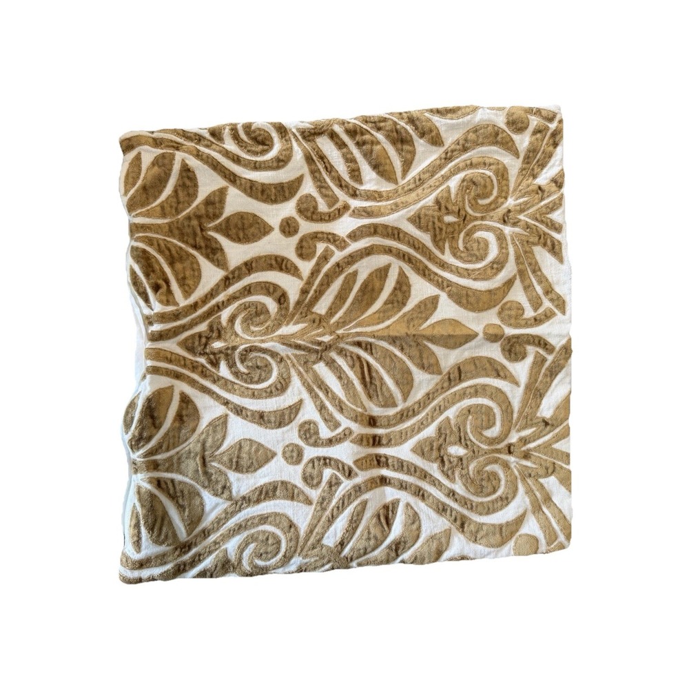Vintage Rare Pier 1 Imports Embroidered throw pillow covers 18x18 set/3 Zippered - Picture 2 of 7